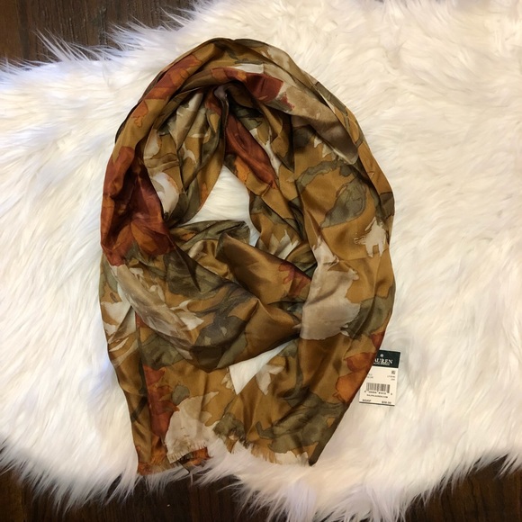 Ralph Lauren Accessories - NWT Ralph Lauren Silk Floral Scarf